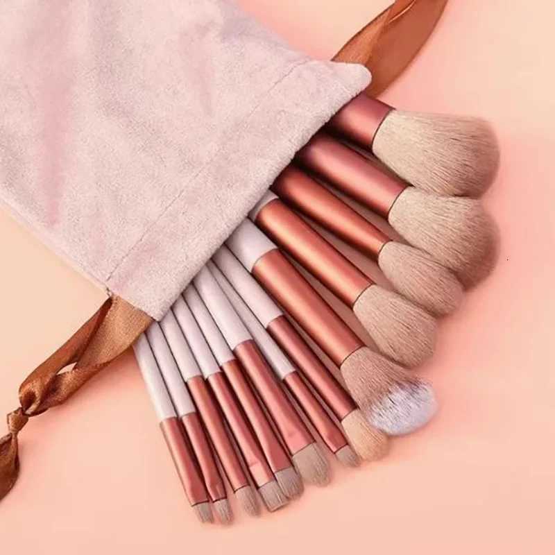 13pcs Makeup Brush Set Soft Fluffy Professiona Cosmetic Foundation Powder Eyeshadow Kabuki Blending Make Up Brush Beauty ToolT251205-image-1087323875