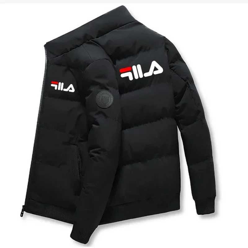 Fashion autumn and winter short mens thick warm coat outdoor windproof new zipper printed mens casual jacket M-5XL M251205