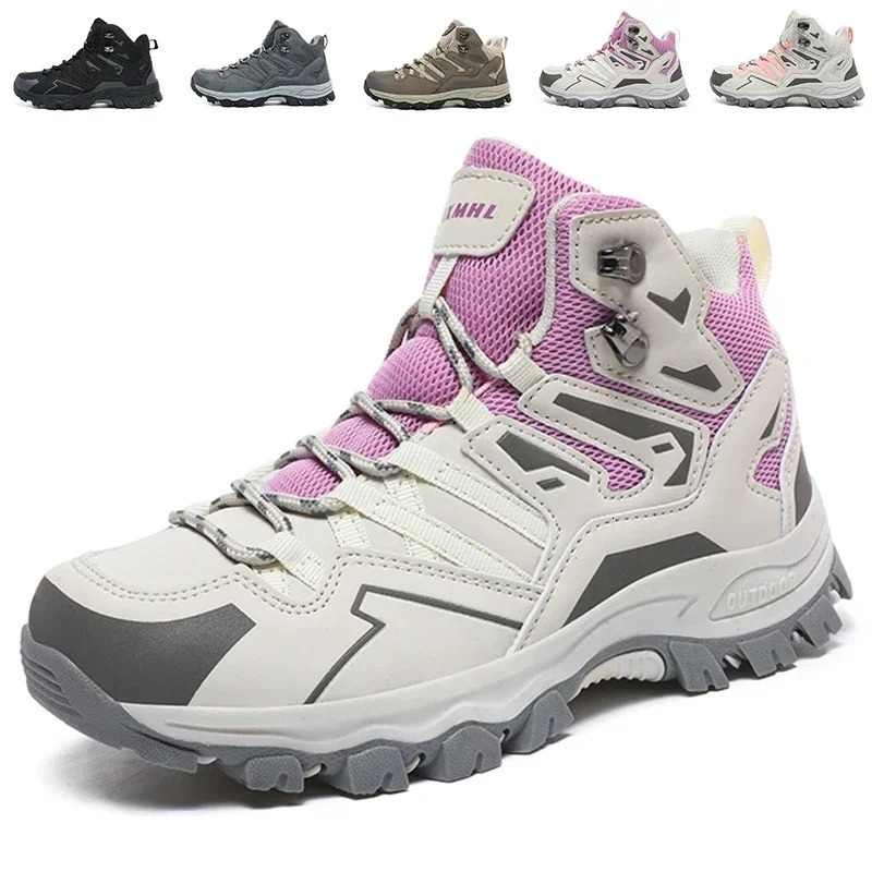 Mens Hiking Shoes Unisex Waterproof Hiking Boots Women Breathable Mountain Climbing Shoes Comfortably Outdoor Boots Woman 251204