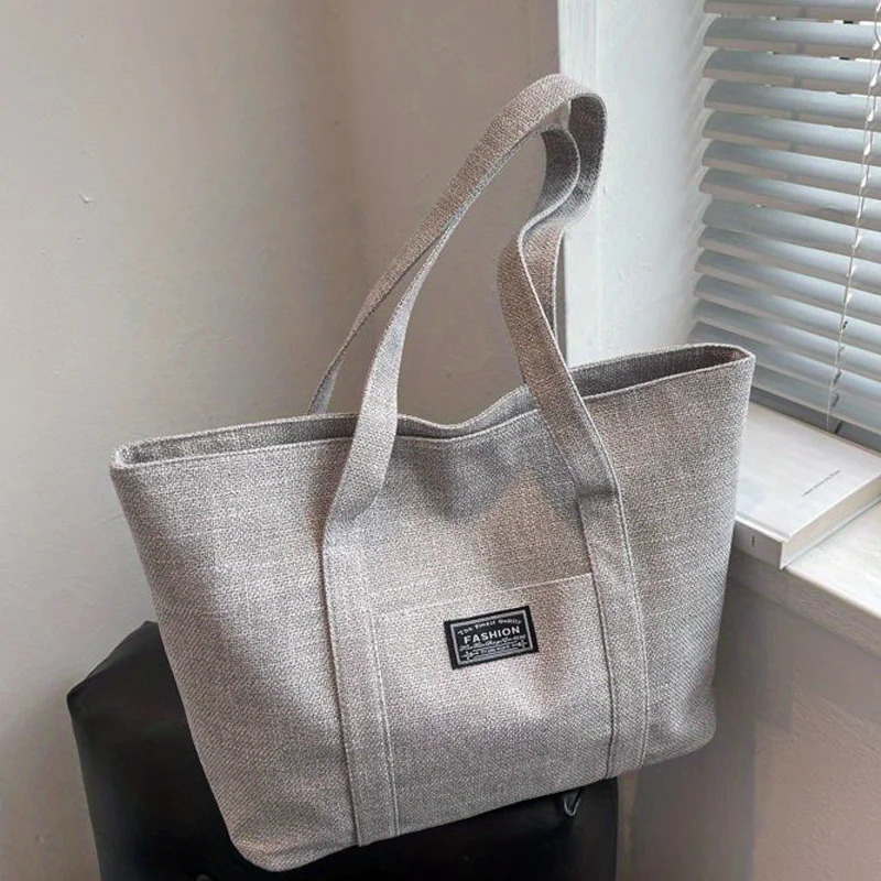 Minimalism Womens Shoulder Bags Large Capacity Casual Tote Bag Multiple Pockets Daily Commuting Handbag Shopping 251201