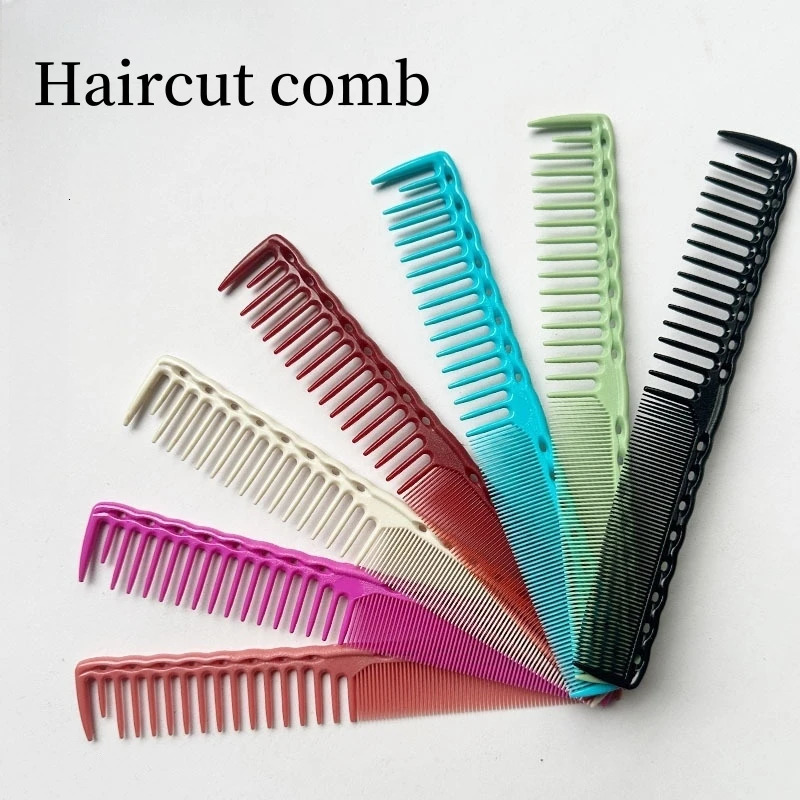 Peigne de coupe de cheveux peignes de coiffure coiffeur professionnel cheveux longs dents clairsemées outils de coiffure coupe de cheveux brosse