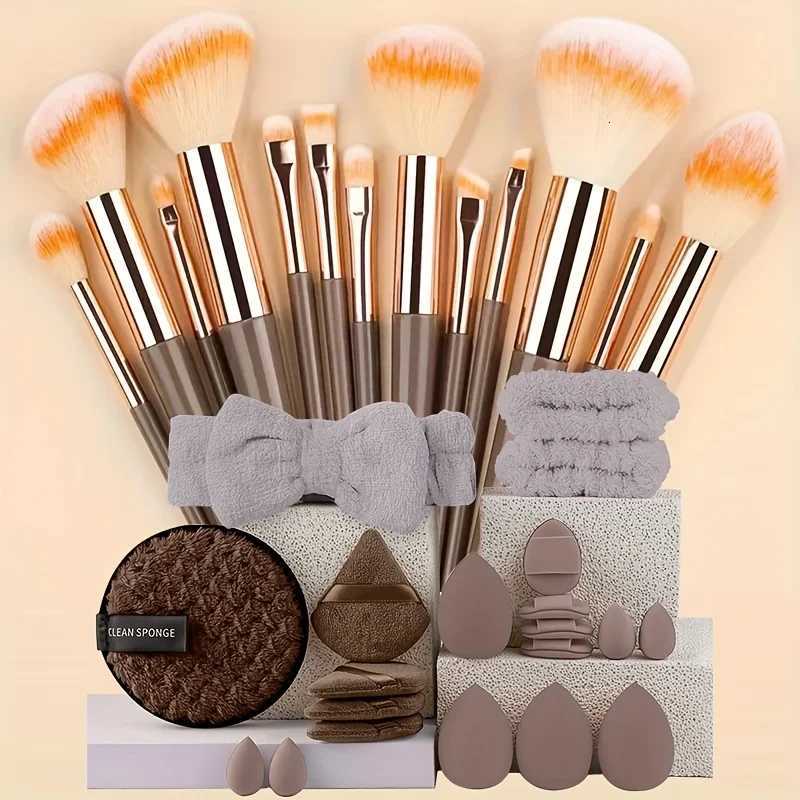 Professional Makeup Brush Set 8-33Pcs Soft Makeup Brushes Kit Cosmetic Foundation Powder Eyeshadow Kabuki Blending Beauty ToolT251205-image-1087323678