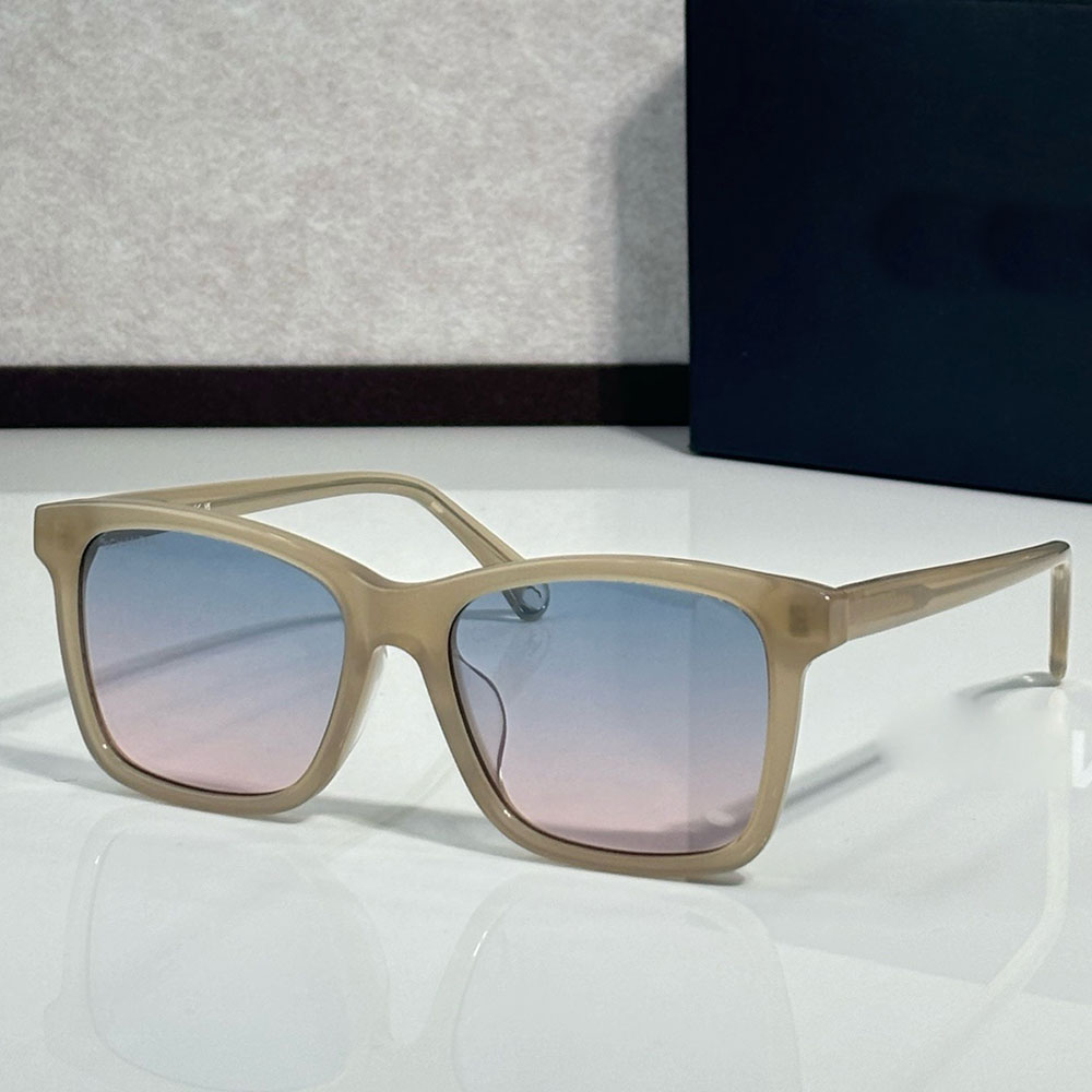 RECTANGLE SUNGLASSES womens designer acetate frame sunglasses 5551 daily casual outdoor travel style signature sign eyeglasses high quality UV400 Pr