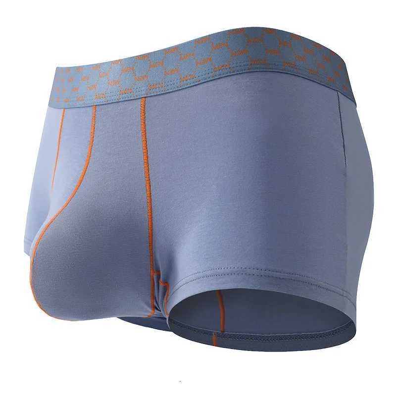Hommes Boxer Shorts Sous-vêtements en coton Cueca U Poche convexe Panites Homme Taille basse Underpant Mâle Cueca Ropa Intérieur Hombre L-XXL X25