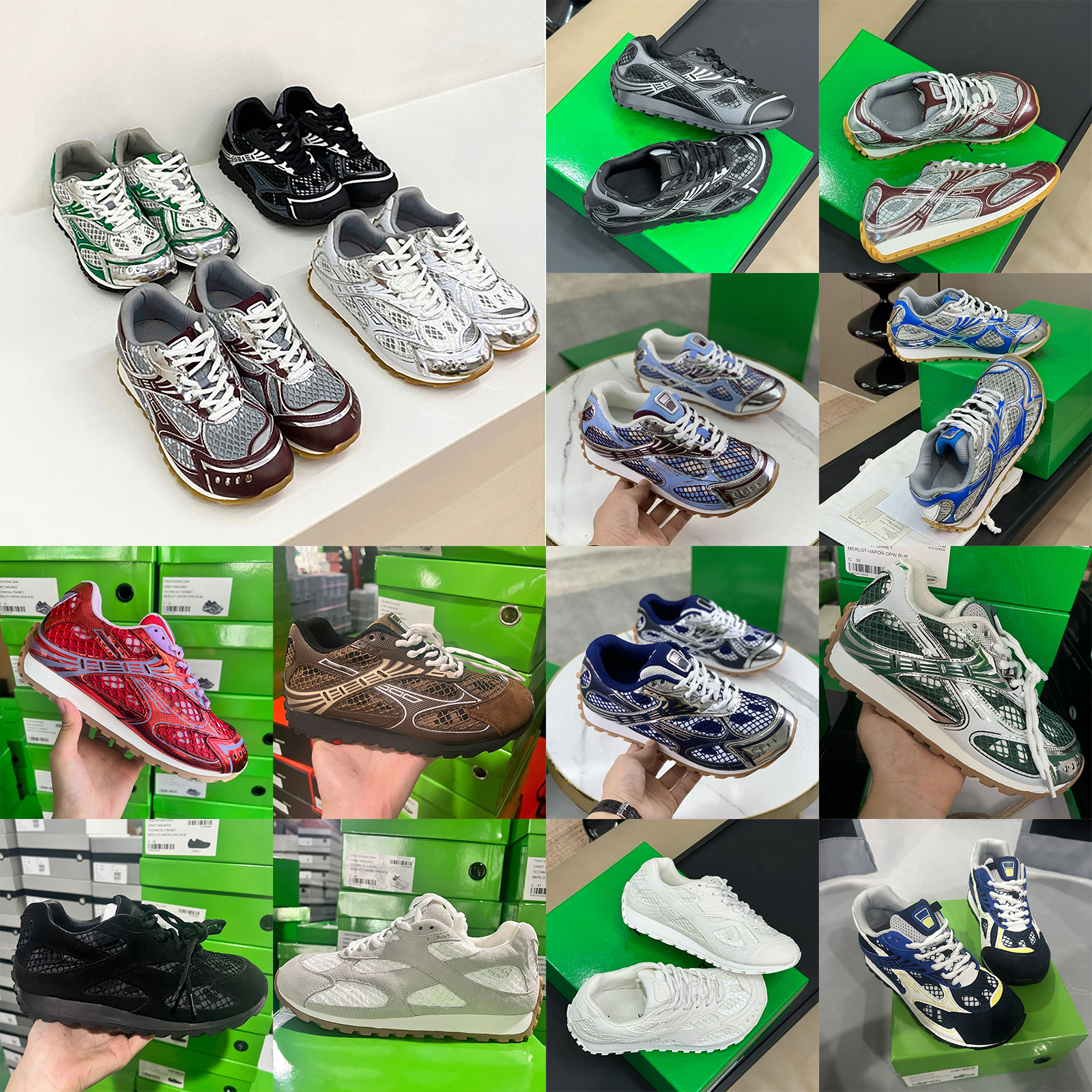 2026 Designer Outdoor Sports Men Women Luxury Sneakers Retro Mesh Leather Trainers Anti outdoor Slip Elevator Shoes Free Shipping