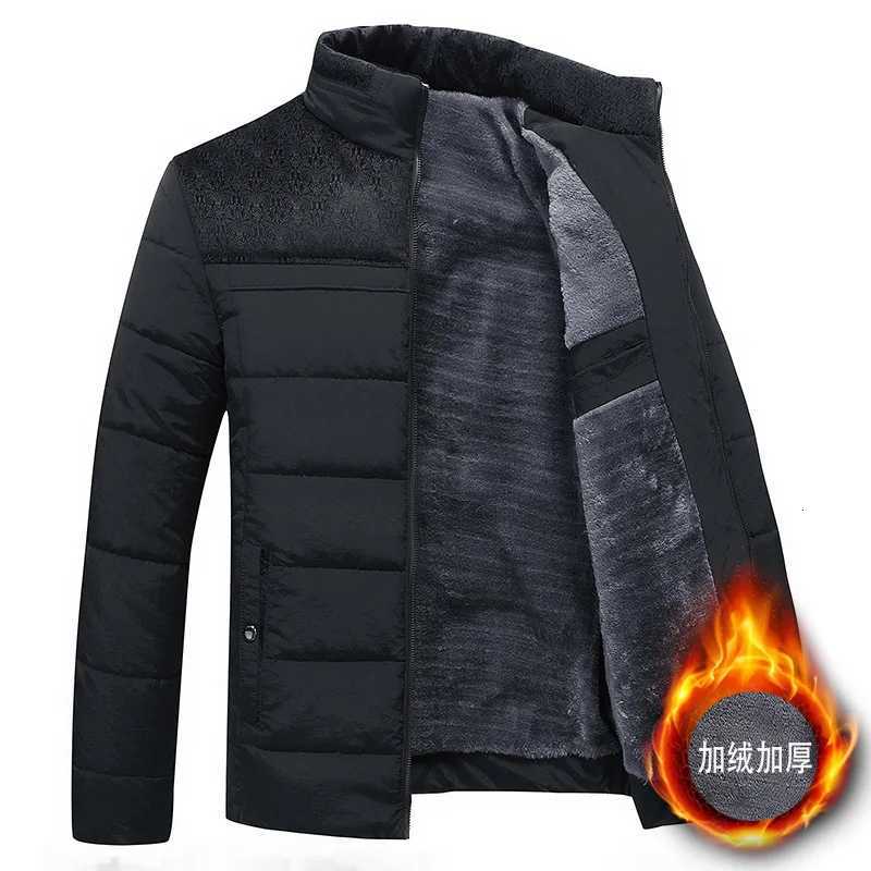 Giacca invernale da uomo Cappotto invernale con cappuccio di nuova moda da uomo spesso caldo antivento regalo per padre marito Parka di grandi dimen