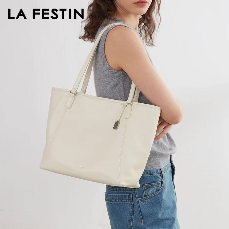 LA FESTIN Women's Bag 2024 New Casual Tote Large Capacity Leather Bag Fashion Shoulder Travel Bags