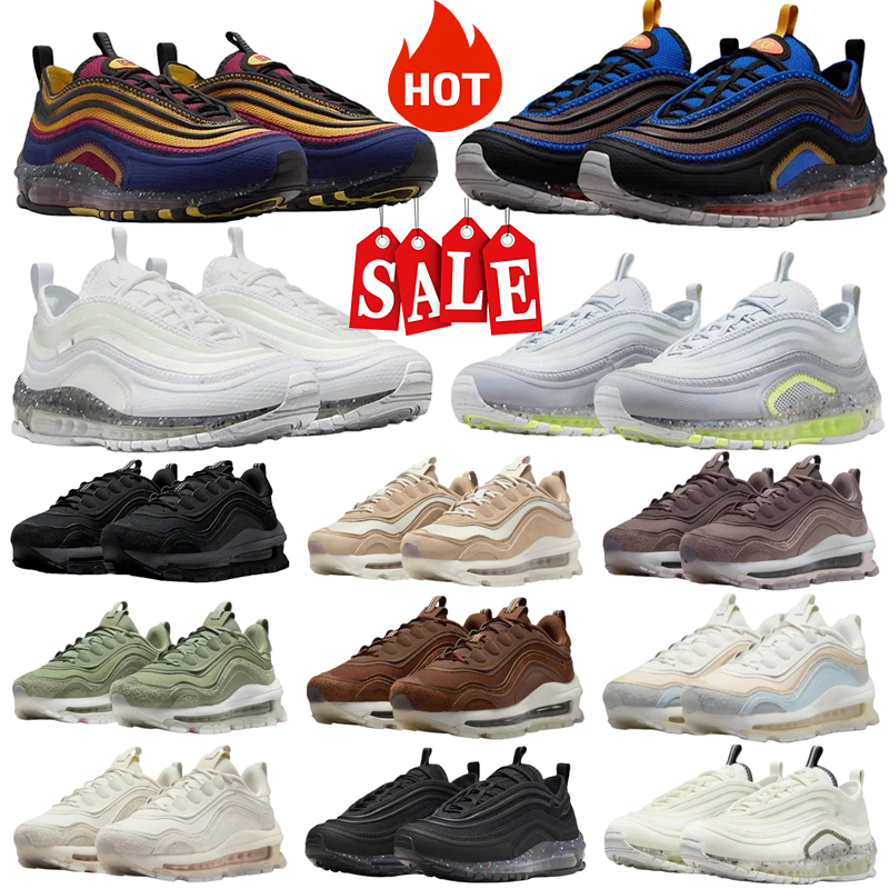 Scarpe da corsa da donna da uomo firmate anni '97 Futura Triple Nero Bianco Crema Oliva Sean uomo donna Scarpe da ginnastica sportive da esterno Sne