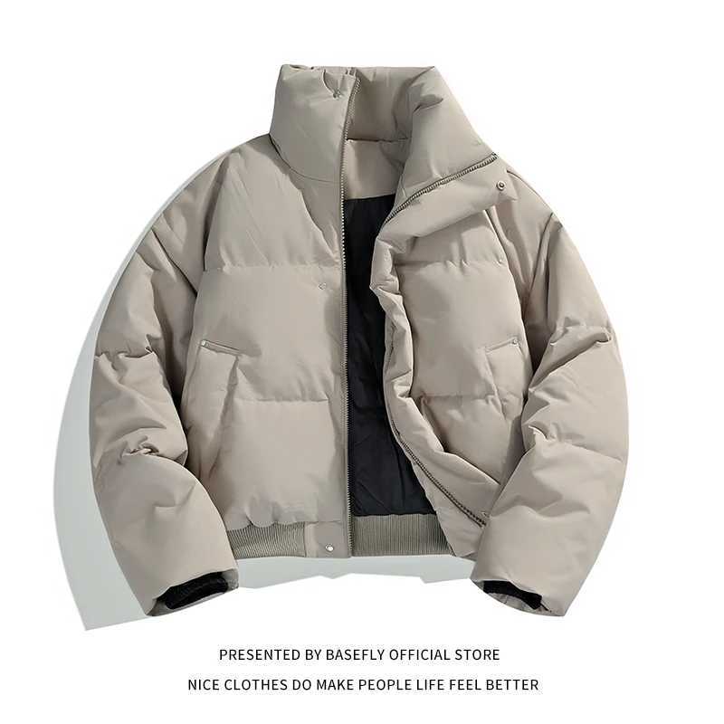 Veste d'hiver bouffante de pain pour hommes et femmes, Simple, solide, épaisse et chaude, bombardier unisexe, Vintage Chic, manteau pour Couple,