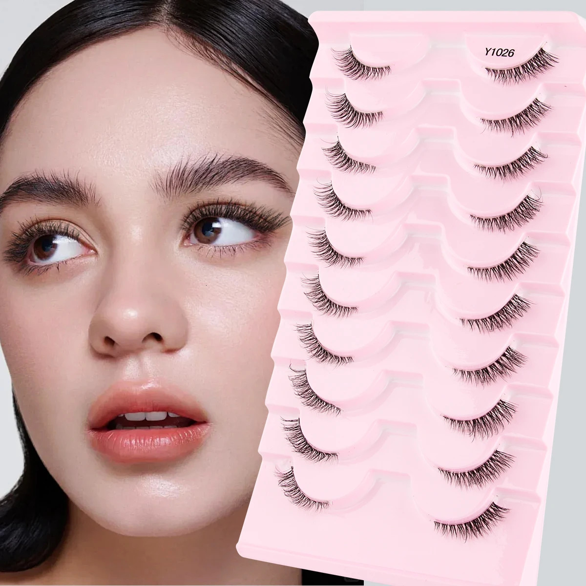 YSDO Half Lashes 5/7/10 Pairs Half False Eyelashes Soft Natural Cat Eye Lashes Makeup 3D Mink Eyelash Extension Fluffy Faux Cils 251204