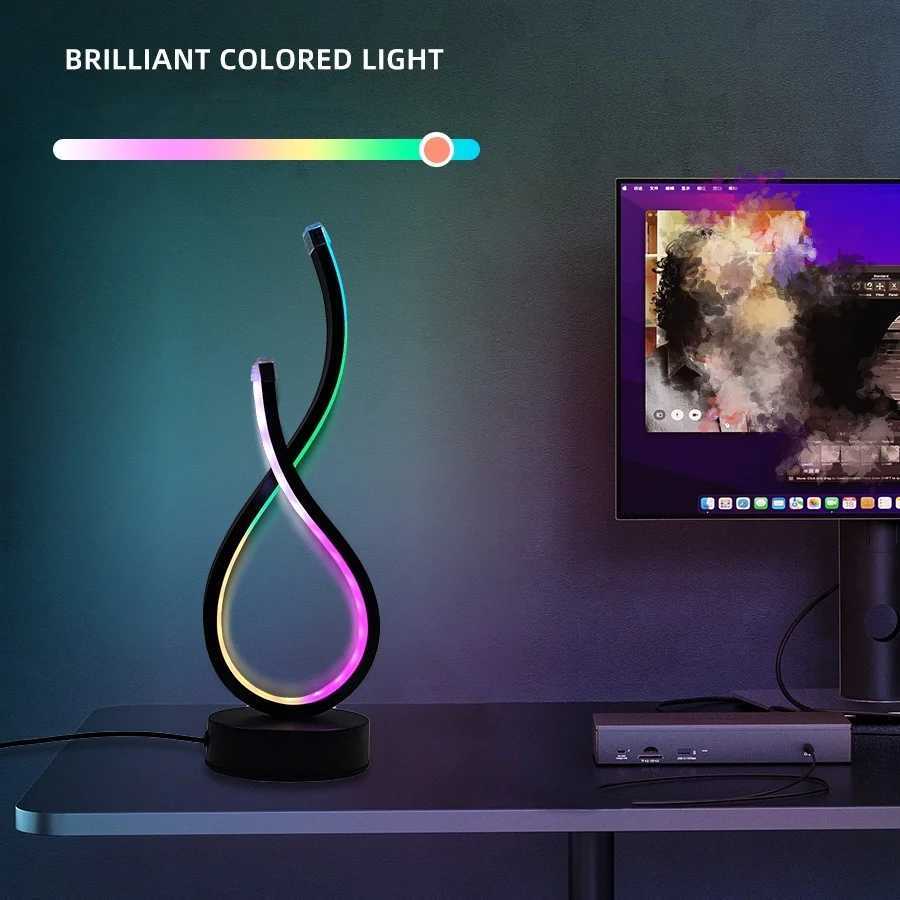 1 PC style nordique plus que le coeur lampe de table lumière tricolore/lumière de cheval de course magique adaptée à la salle de jeu salon roo M2