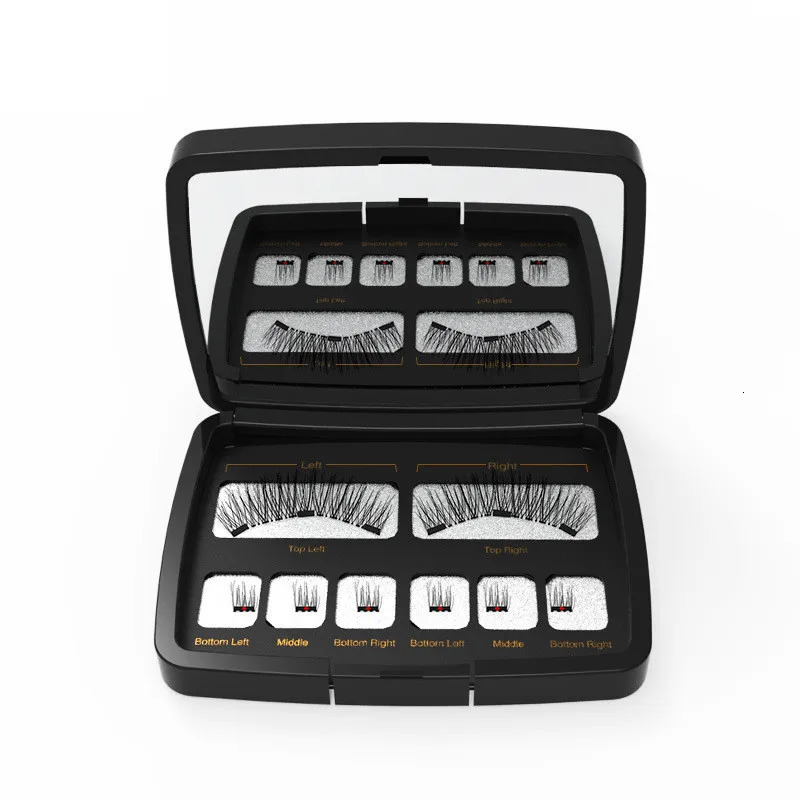 3D 3 cils magnétiques naturel doux réutilisable facile à porter Extension de cils outil de maquillage de beauté faux vison faux cils 251204
