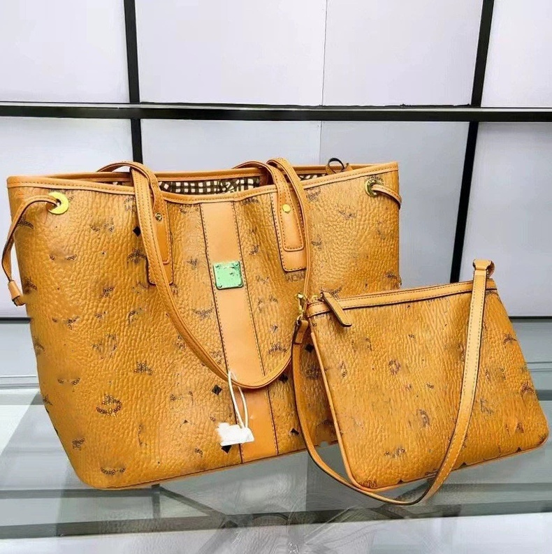 Classic tote bag large capacity shopping bag single shoulder bag totes retro printed fashion shopping bag High-quality leather shoulder women's