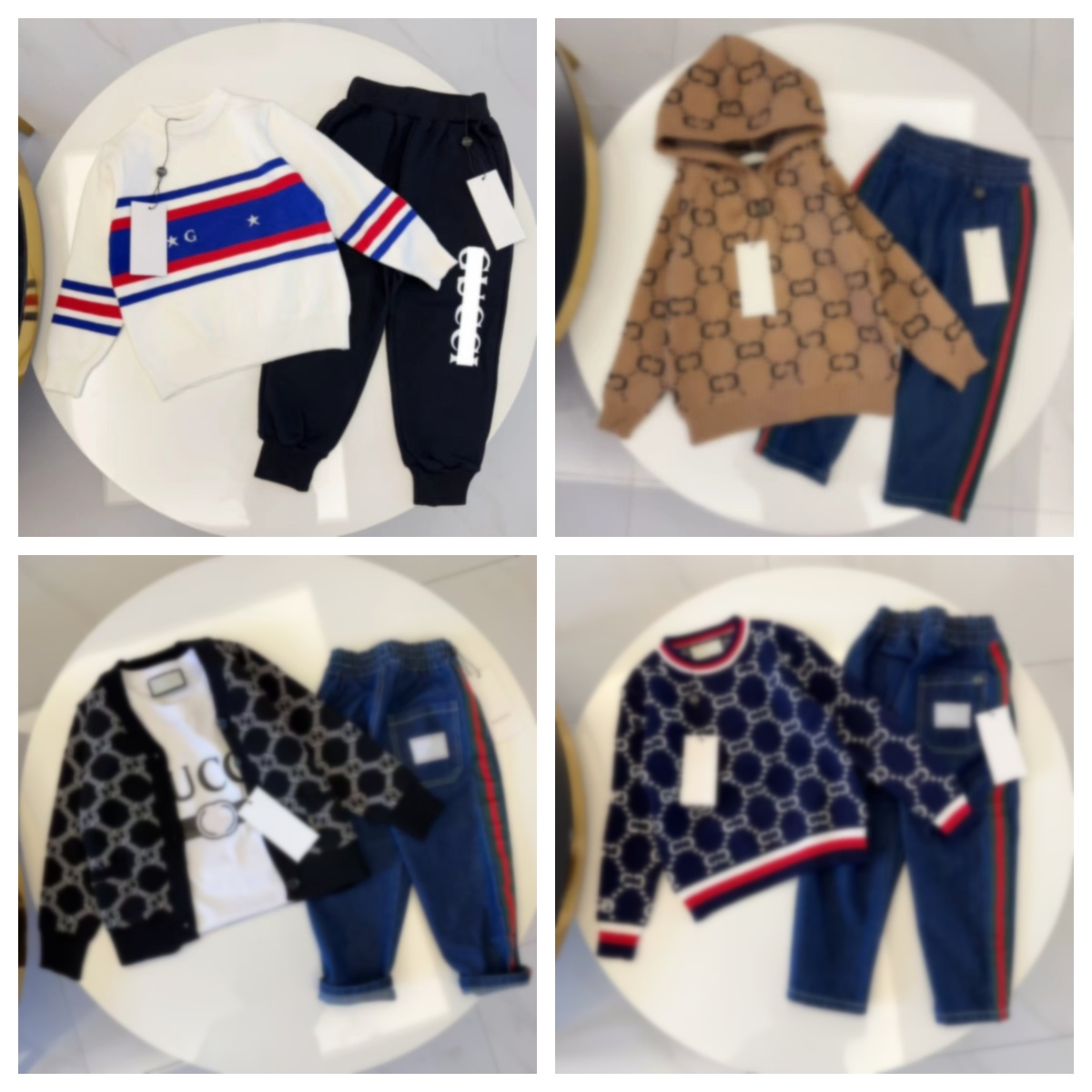 kid tracksuit kids clothes kid hoodies sets baby Hood sweater letters girl boy jean Sweatshirt jeans pant Long Sleeve toddler luxury Gifts outdoo-image-761619474