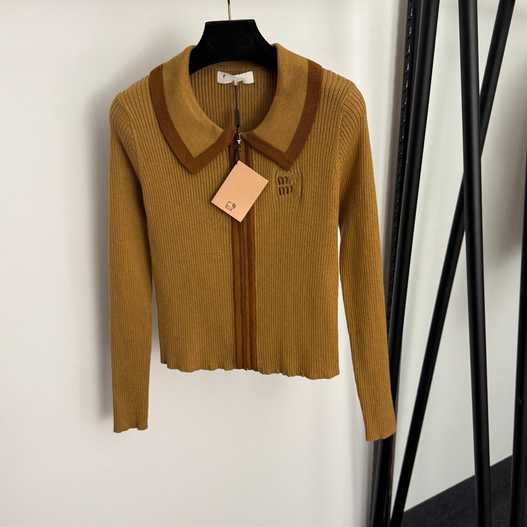 maglioni da donna maglioni firmati per donna lussuoso maglione lavorato a maglia top primavera e autunno stile camicia in maglia con risvolto scozze