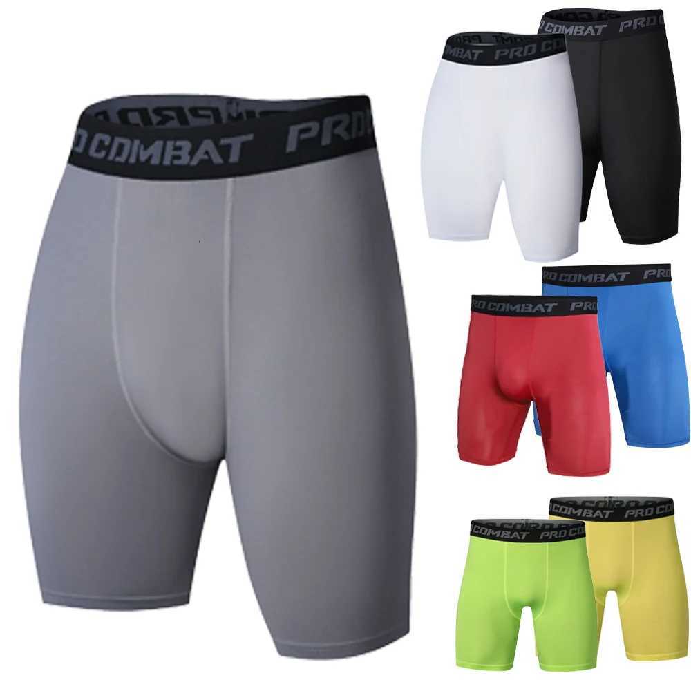 Men Sports Leggings Fitness Elastic Compression Tights Drying Quick Plus Size Pants Student Boy Running Training Stretch Shorts X251205