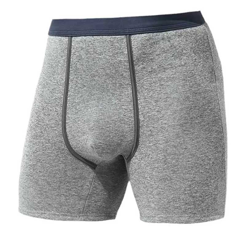 Boxers pour hommes Shorts hiver chaud velours sous-vêtements culotte en coton pour homme respirant U poche convexe caleçon Cueca Calzoncillo X251