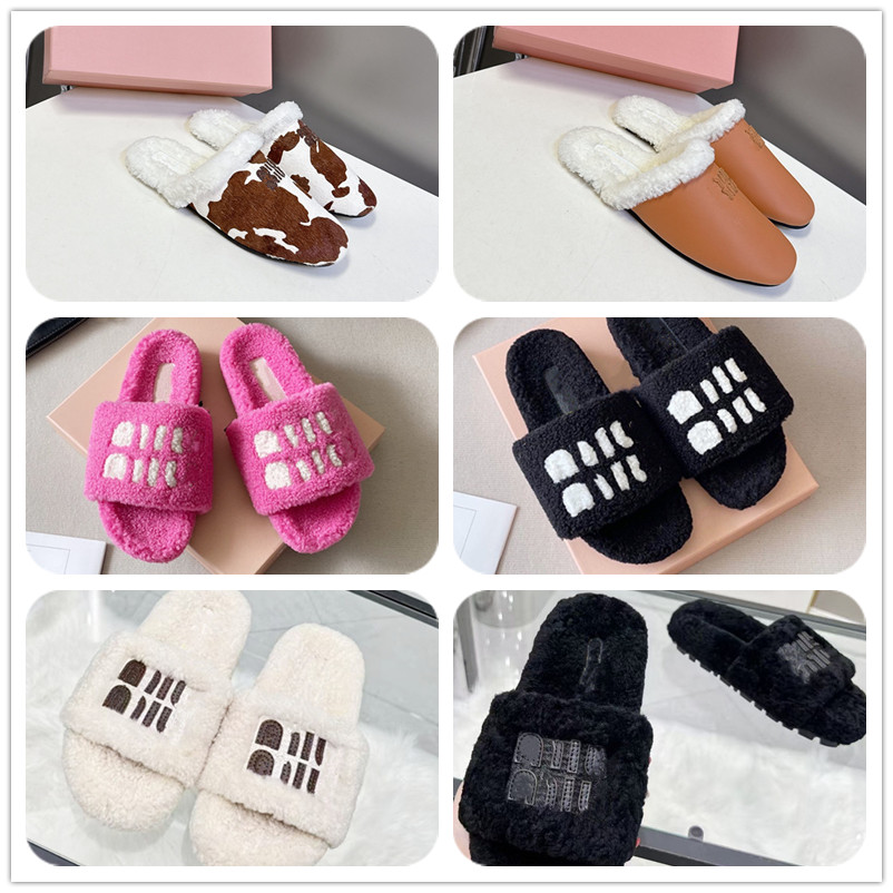 Pantoufles d'hiver en peluche pour hommes et femmes, chaussures de luxe à plateforme chaude, sandales douces d'intérieur, style lolita, boucle ar