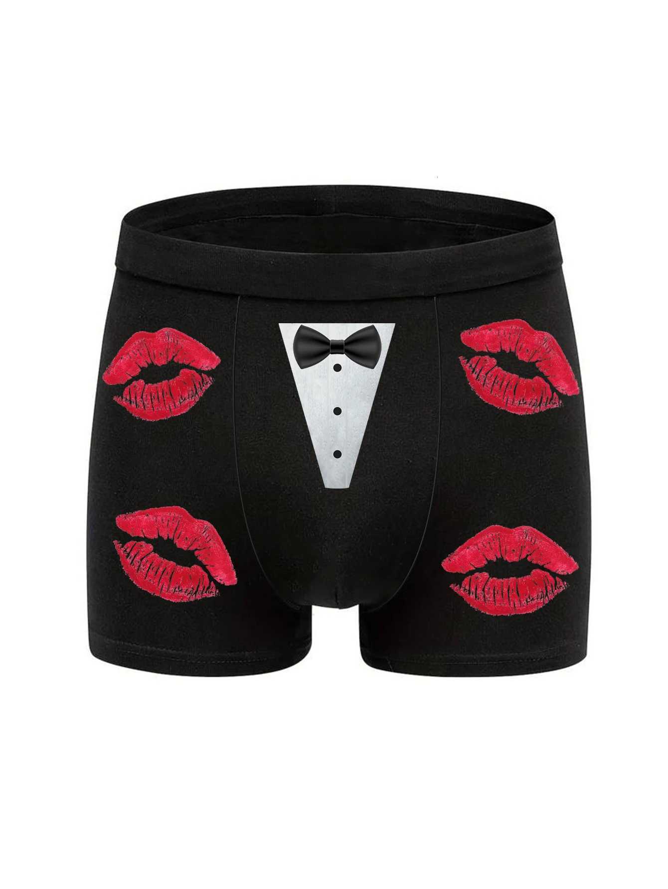 Plus la taille des hommes culottes imprimées originales Boxer slips respirants sous-vêtements grande taille Boxer Shorts S-2XL X251205