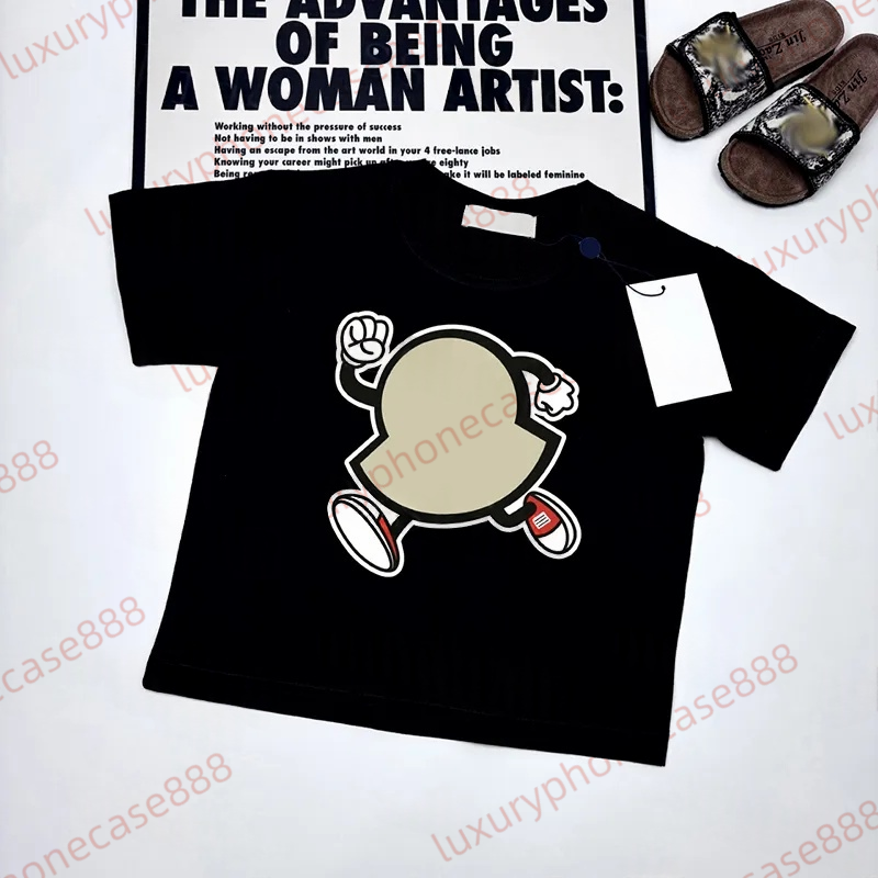 Luxury Designer T-shirts High Quality M-letter printing Summer Fashion Short Sleeve Kids T-shirt Designers leisure breathable Tops T-shirt kids desi