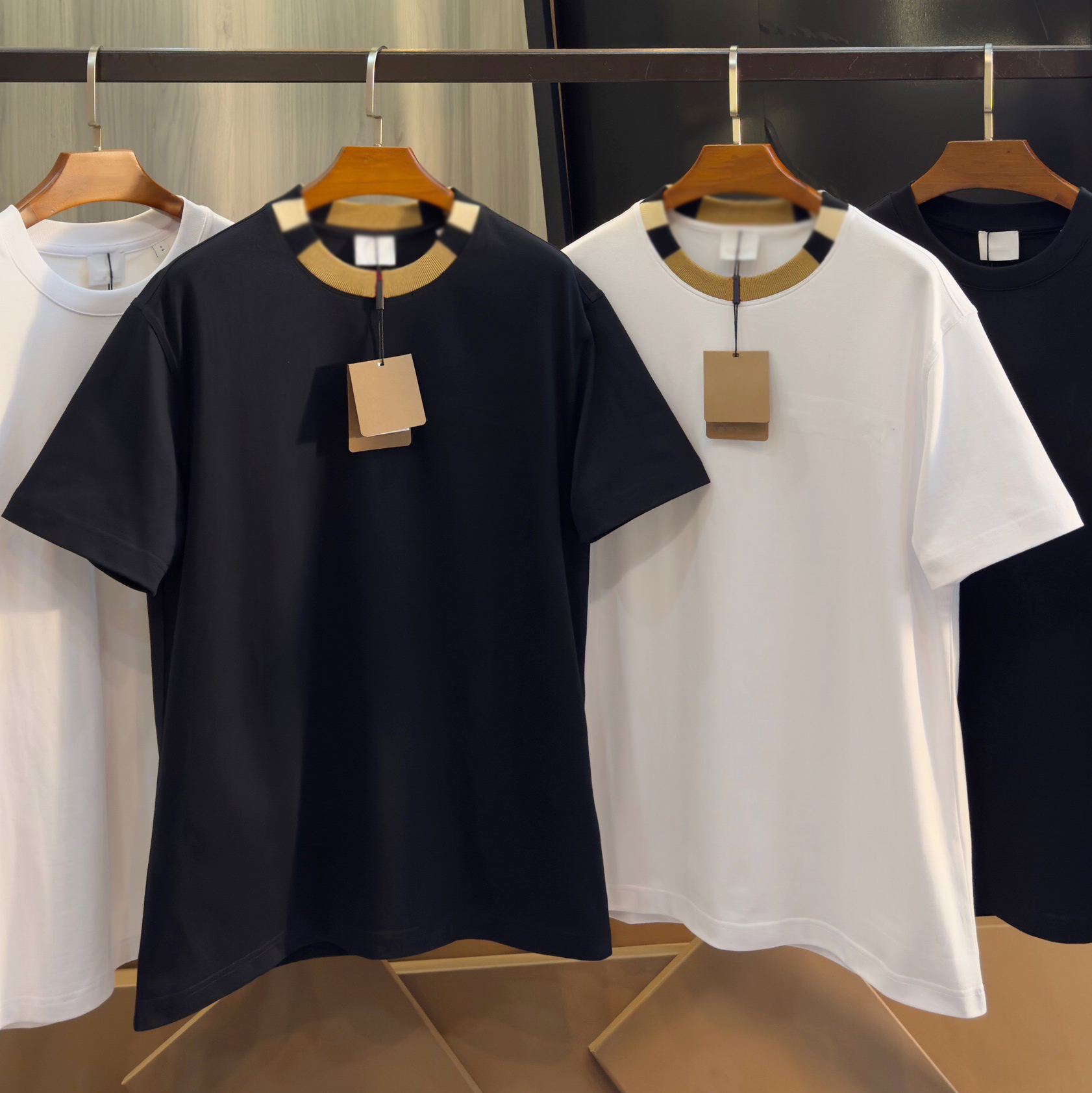 High quality classic style T-shirt designer men's summer fashion cotton short sleeved top cotton T-shirt sports casual loose Asian size S-XXL