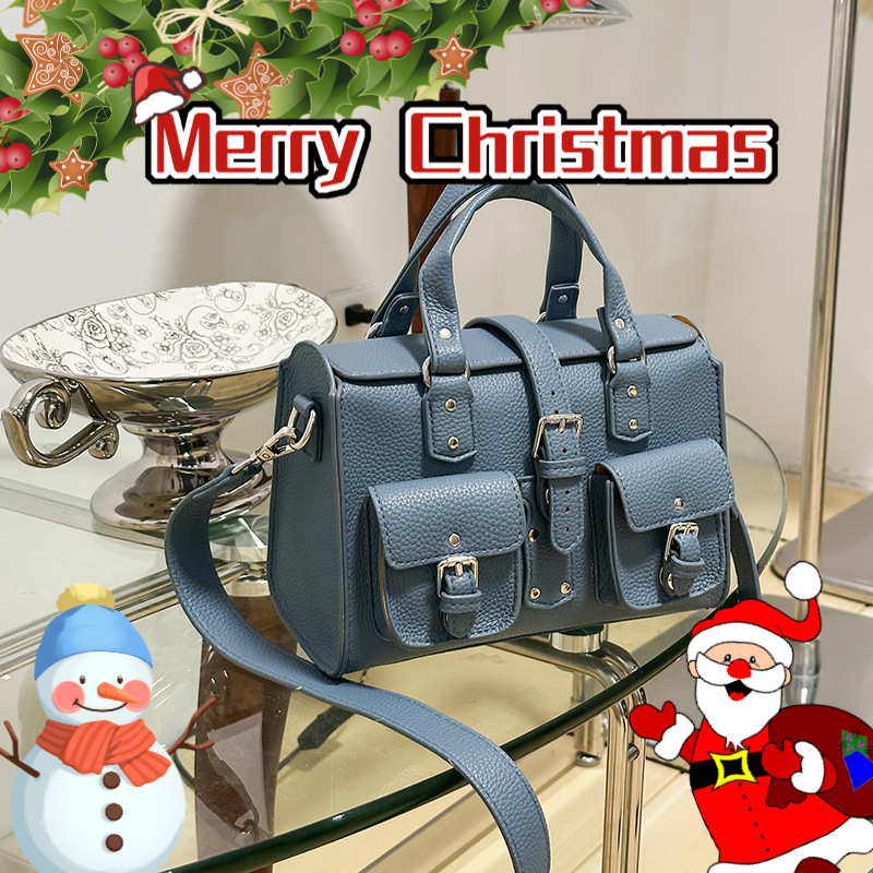 Fashionable trend multi pocket handbag shoulder bag Christmas gift luxury bag new high-value sweet and cool spicy girl motorcycle bag designer bag