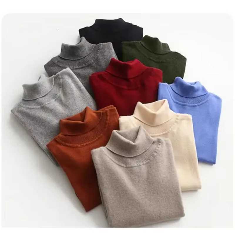 Cachemire col roulé hommes pull vêtements pour 2024 automne hiver jersey hombre pull homme hiver pull hommes col haut pulls W251205