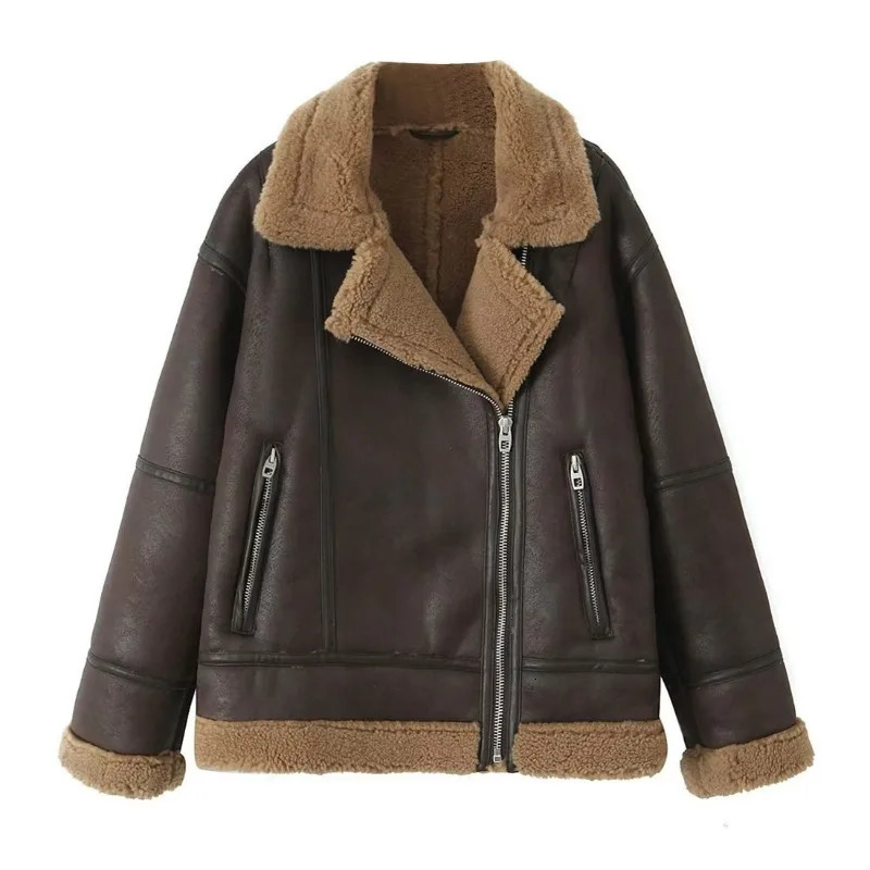 Veste chaude à col en fourrure pour femme, veste d'automne et d'hiver, 251202