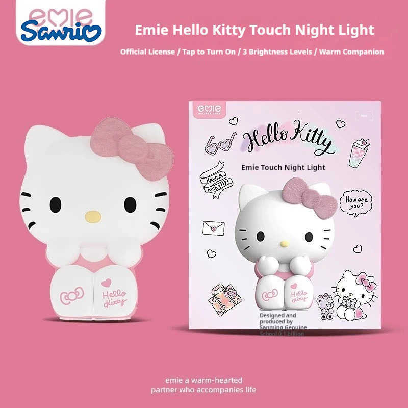 Sanrio Kawaii Hellokitty Atmosphere Lamp Girls Bedroom Bedlight Anime Hellokitty Desktop Decor Pat Lamp Ornaments Christmas Gift H251205-image-1087350213