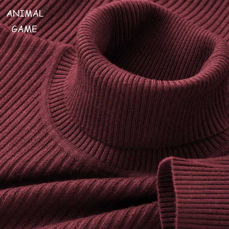 Autumn Mens Long Sleeved Turtleneck Sweater Stripes Knitted Heavyweight Sweaters Winter Outdoor Solid Color Daily Warm Coats W251205