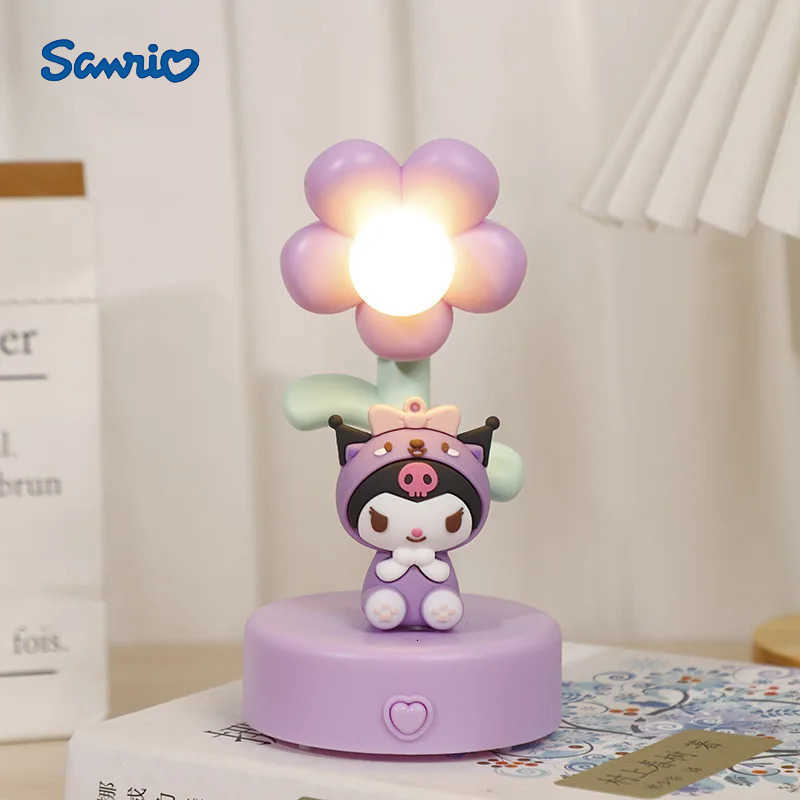 Sanrio Kuromi Kawaii Cartoon Night Light My Melody Hello Kitty Diy Desktop Lamp Creative Decorative Anime Peripherals Gift Toy H251205-image-1087346762