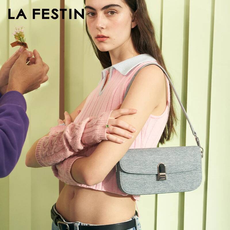 LA FESTIN Handbag Woman 2024 New Women's Leather Shoulder Cross Fashion Designer Luxury Bag Female Bags