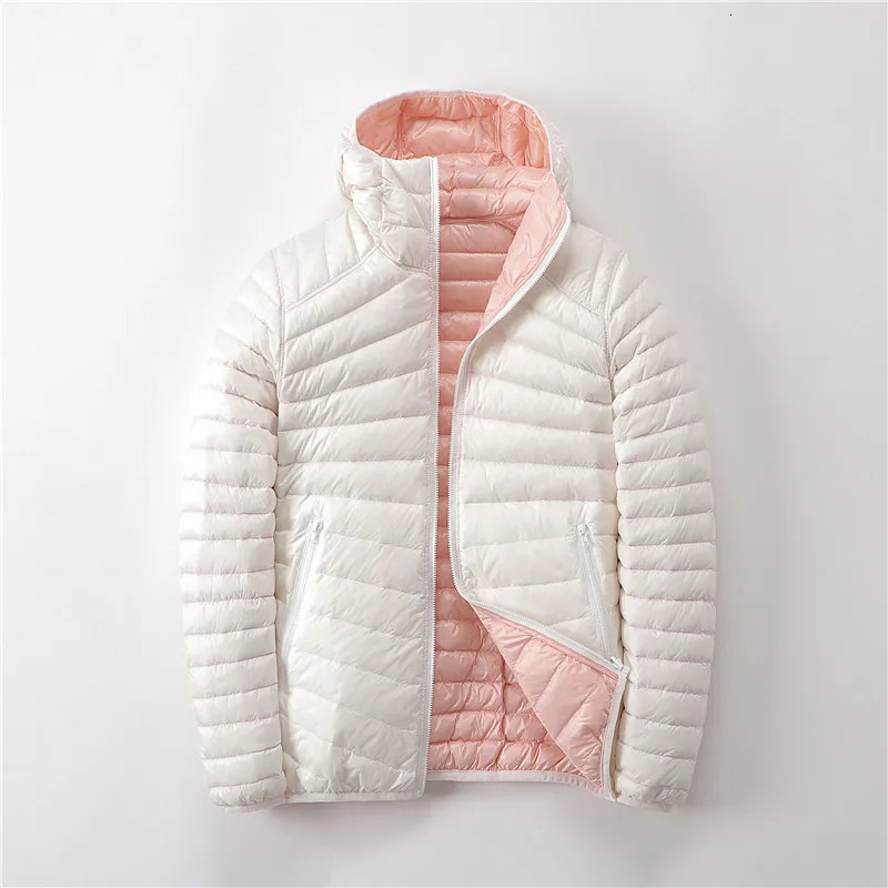 2 in 1Ultra light Down Jackets Women Both Sides Wear 90 Duck Down Coats Lady Waterproof Portable Puffer Jacket Outerwear JK-869251201