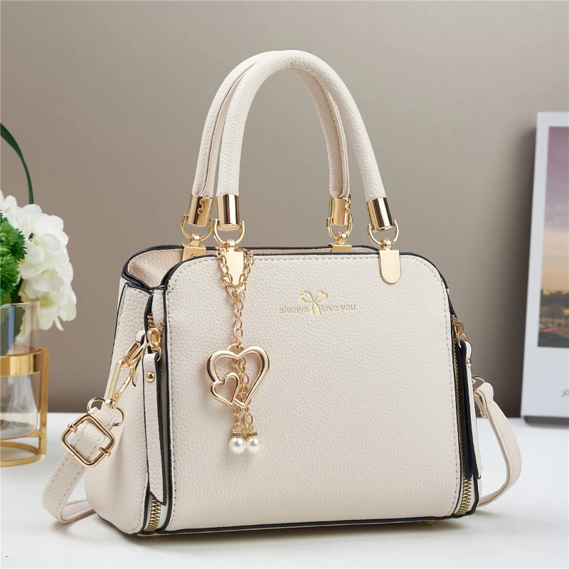 Sacs à main en cuir souple pour femmes, Sac à bandoulière à 3 couches, fourre-tout de Shopping de grande capacité, 251203