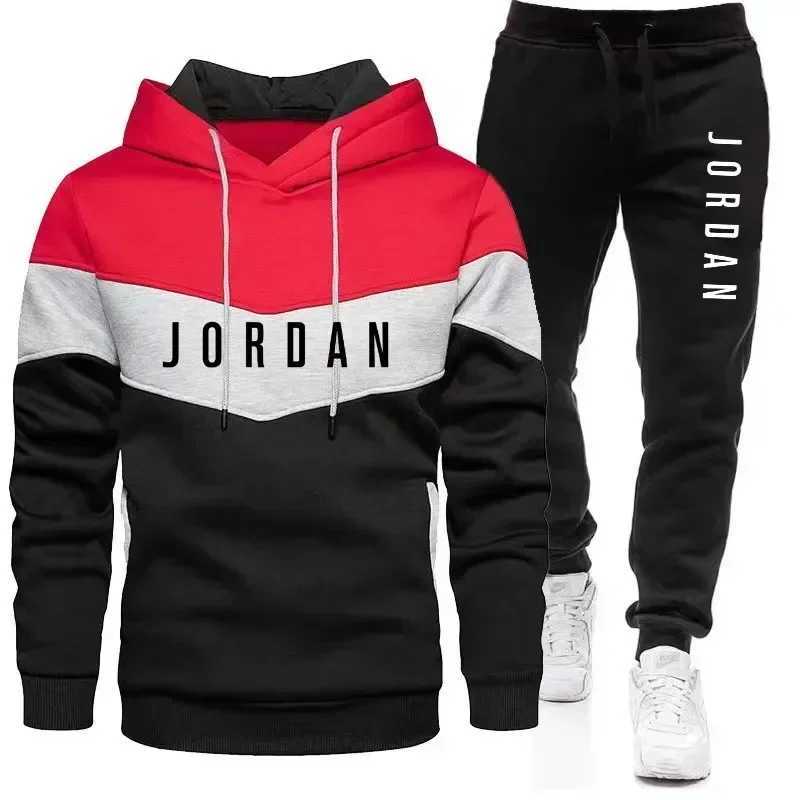 Un ensemble élégant deux pièces pour le jogging et le fitness pour hommes automne et hiver en 2025, sweat-shirt à manches longues, sweat-shirt à
