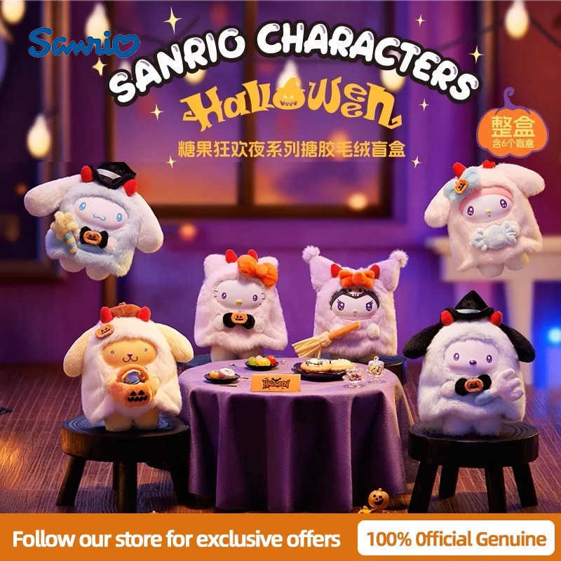 Sanrio New Genuine Candy Carnival Night Blind Box Pendant Toy Hellokitty Pochacco Cinnamoroll Trendy Gift For Mystery Box H251205-image-1087316932
