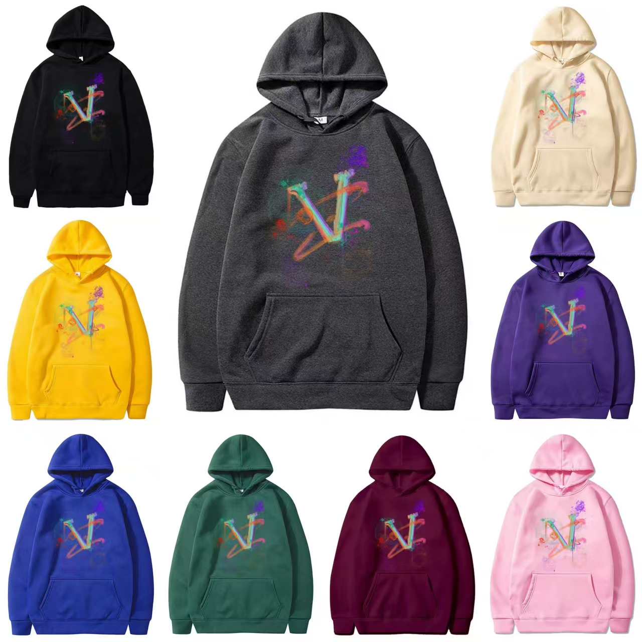 Men's Hoodies Mens Hoodie Sweatshirt Luxury Brand Casual Memories Collection Grunge Streetwear Women Top Goth Oversized Men Clothing S-3XL