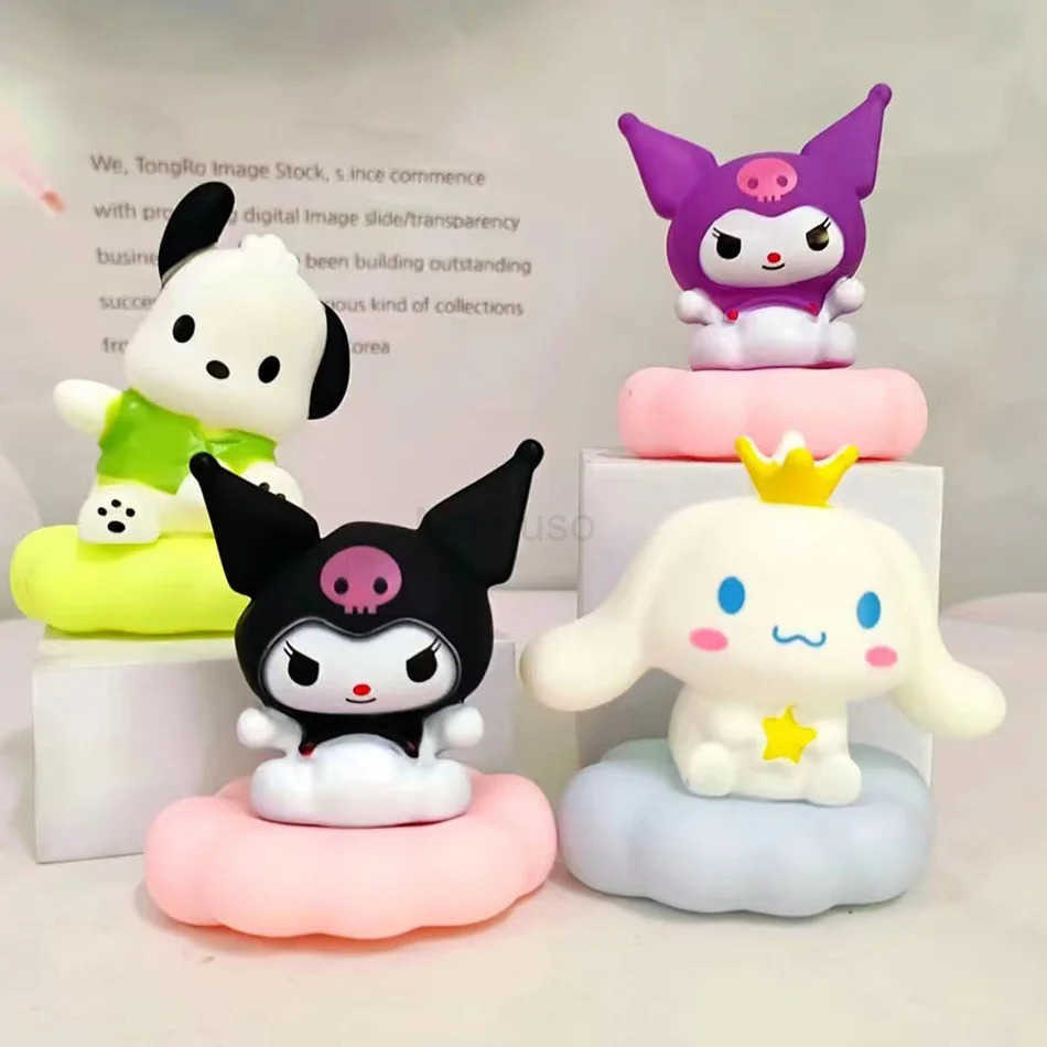 Sanrio New Japan Style Sanrios Night Light Enamel Cloud Cartoon Kuromi Cinnamoroll Pochacco Small Table Light Illuminating Decoration H2512051-image-1087352489