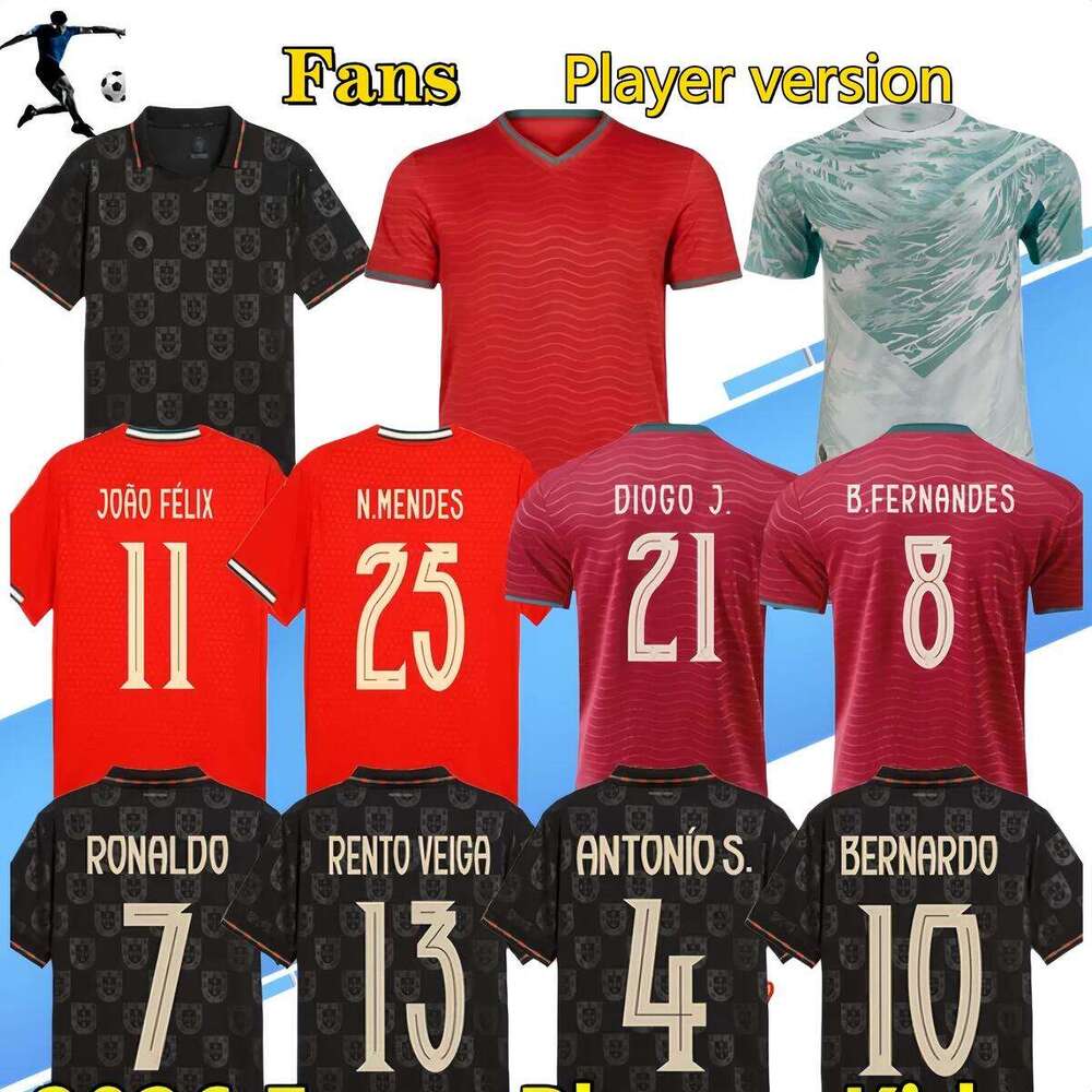 2026-27 Portugal maillot JOAO FELIX maillots de football portugais 21 22 23 24 25 t-shirt RONALDO BERNARDO BRUNO FERNANDES camisa futebol homme f