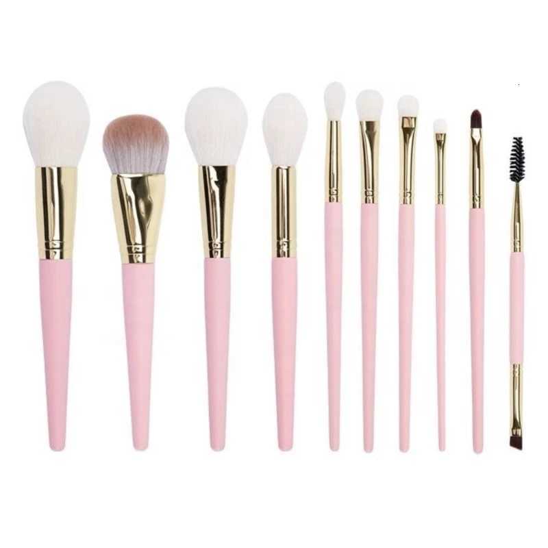 Professional 10Pcs Makeup Brush Set Soft Bristles Including Powder Brush Foundation Brush For Face Eyes And Beauty ToolsT251205-image-1087323965