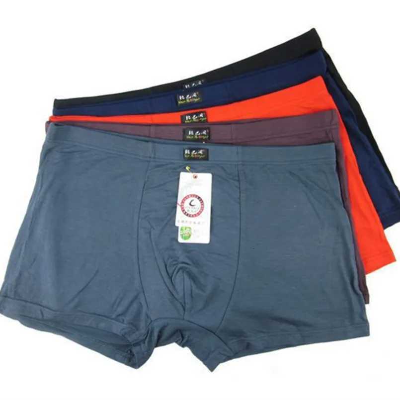 5 PCS/lot boxeurs de qualité supérieure sous-vêtements en bambou boîte de sous-vêtements masculins Plus grande taille XL-6XL livraison gratuite X
