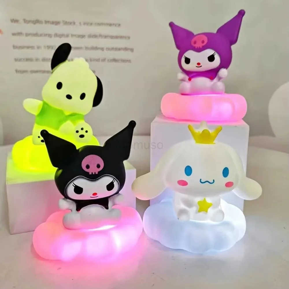 Sanrio New Halloween Decoration Anime Sanrios Kuromi Cinnamoroll Melody Glowing Children Toy Kawaii Table Light Illuminating Gifts H2512051-image-1087352576