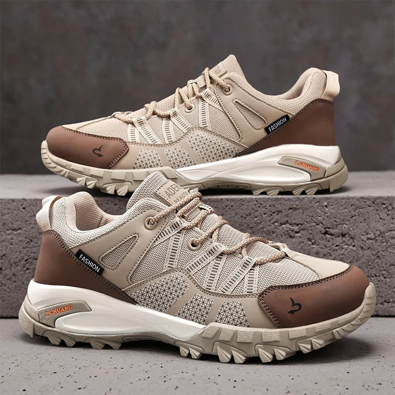 Autumn Winter Sports Shoes Breathable Mesh Outdoor Mens Shoes Anti-slip Thick-soled Trendy Shoes Safety Shoes Work Hiking Climb 251204