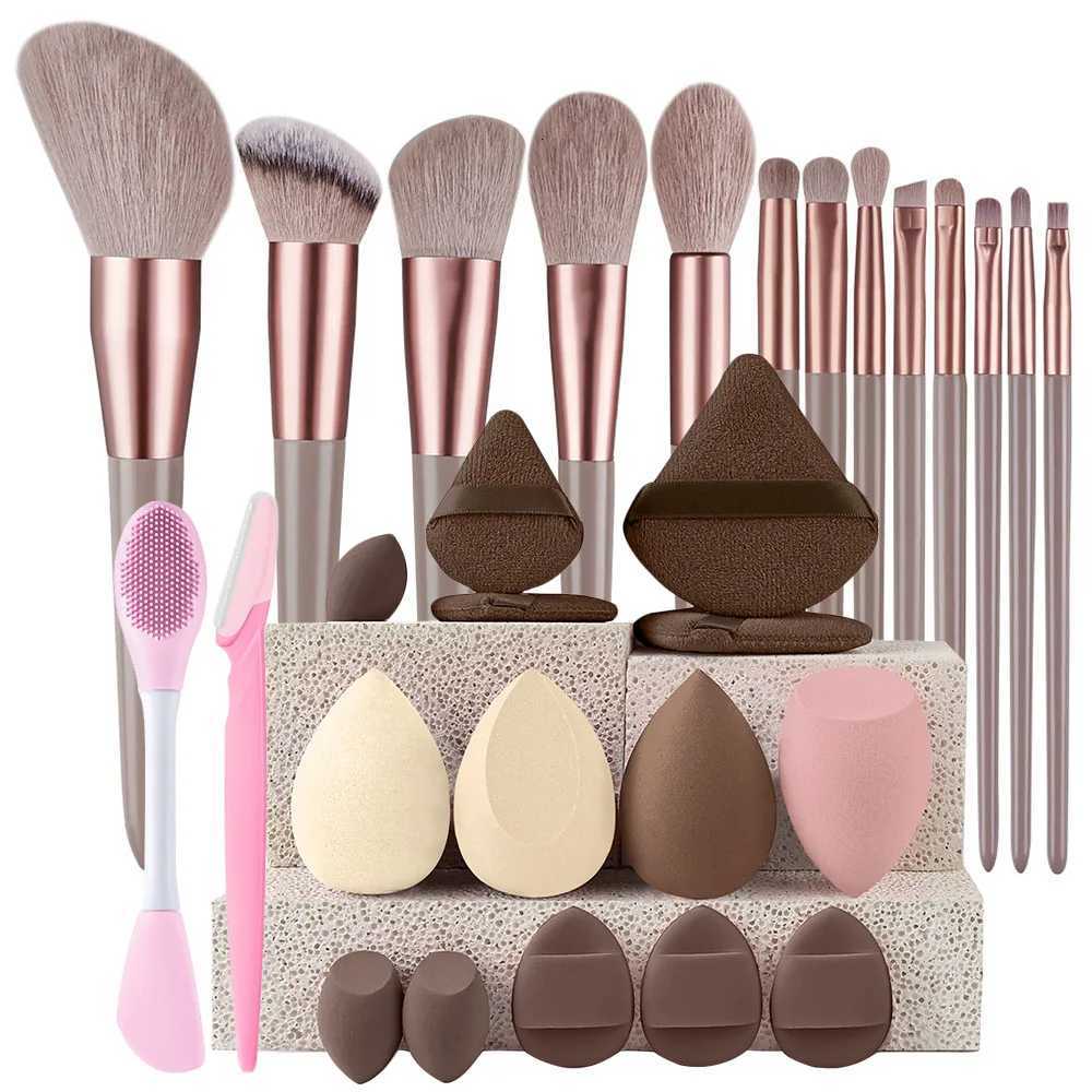 Makeup Brushes 8-29Pcs Makeup Kit Professional Women Cosmetic Soft Powder Brush Eyeshadow Foundation Full Set Travel Beauty ToolT251205-image-1087324150