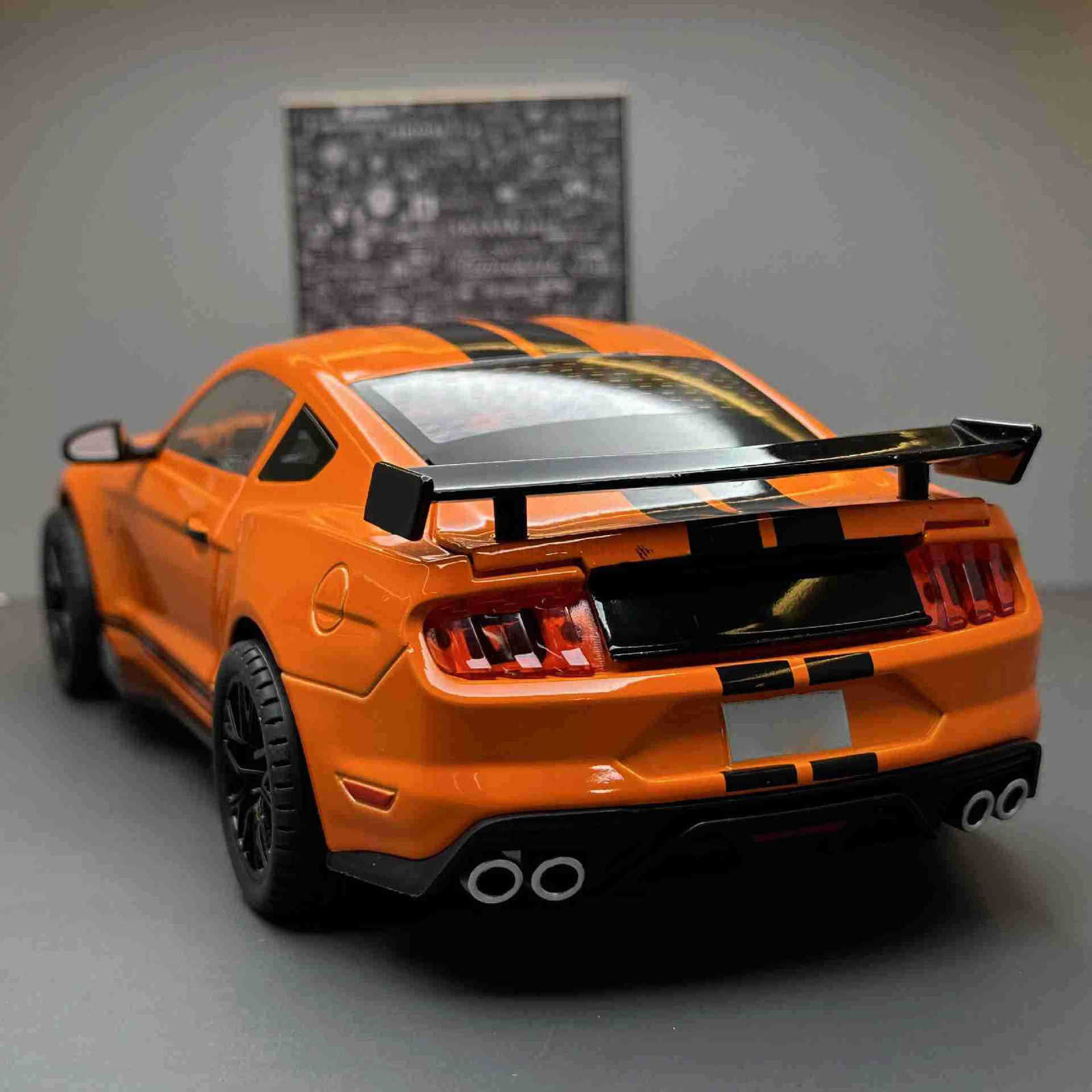 Large 1 18 Ford Mustang GT500 Miniatures Alloy Diecast Metal Vehicle Model Collectibles Sound Light Toys Car Gifts For Kids Boys C251209-image-1087829459