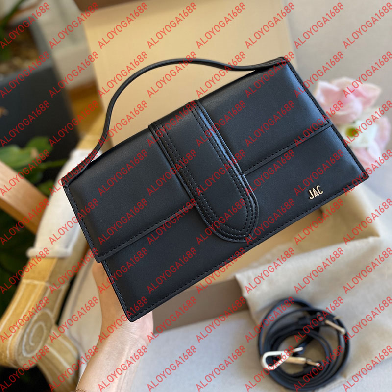 Shoulder Bags Designers Woman 10A High Quality Jaquemeu Genuine Leather Black Women Handbag 20,25CM Fashion Ladies Crossbody Bags With Box Femmes Sa