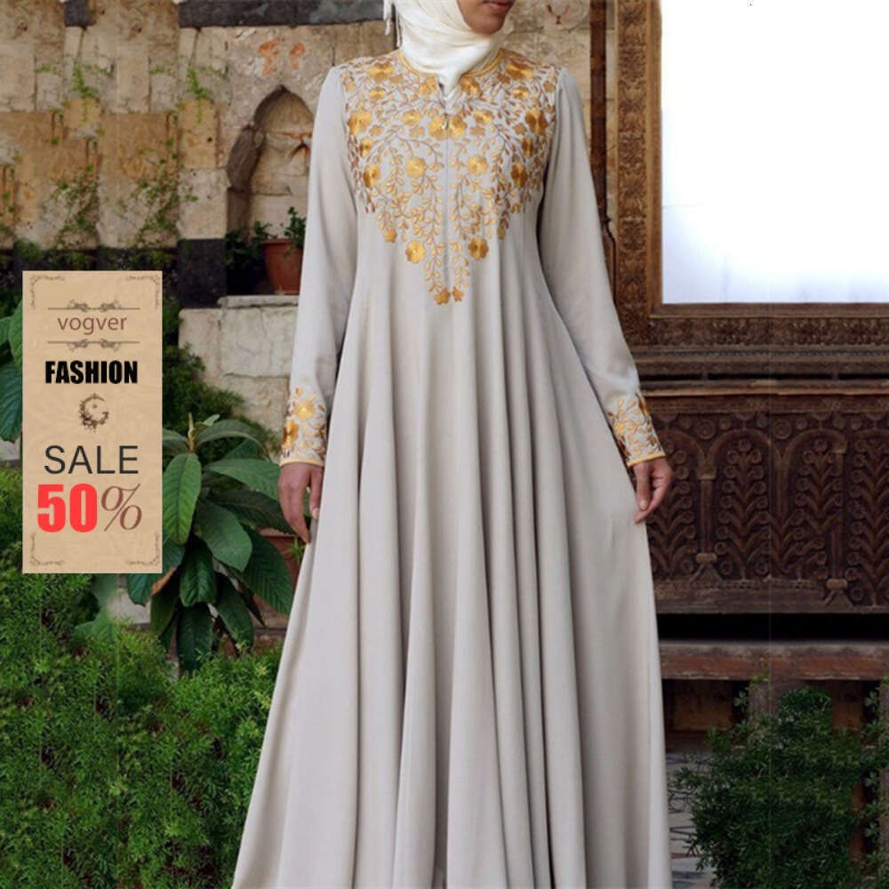 Evening Dress For Women Luxury Designer 2026 Spring Autumn New Casual Simple Ethnic Style Printed Fashion Long Dress