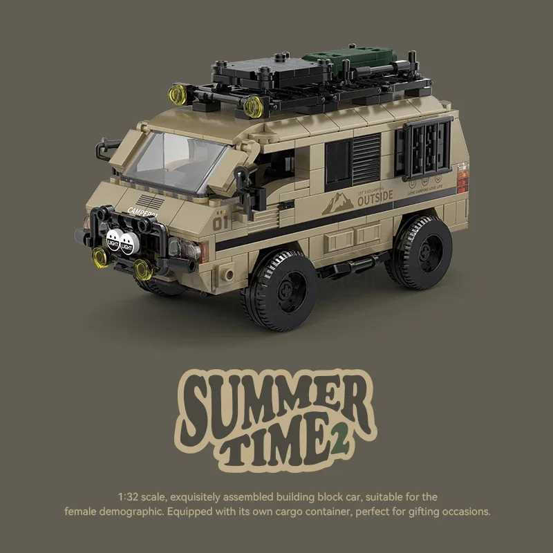 489PCS Camper Building Blocks Ci Passenger Truck Van Model Bricks Set With Display Box Kids Educational DIY Toy Holiday Gifts C251204-image-1087301597