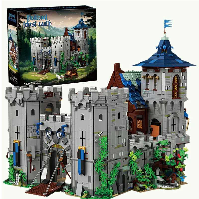 6640PCS Medieval Jungle Castle Building Blocks Forest Castle Model Bricks Desktop Decoration DIY Toys For Kids Holiday Gifts C251204-image-1087301498