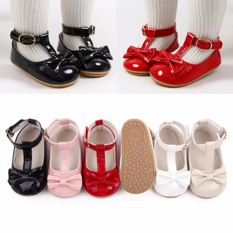 Mode PU cuir bébé princesse chaussures né filles mocassins chaussures semelle en caoutchouc Prewalker antidérapant été premiers marcheurs 251204